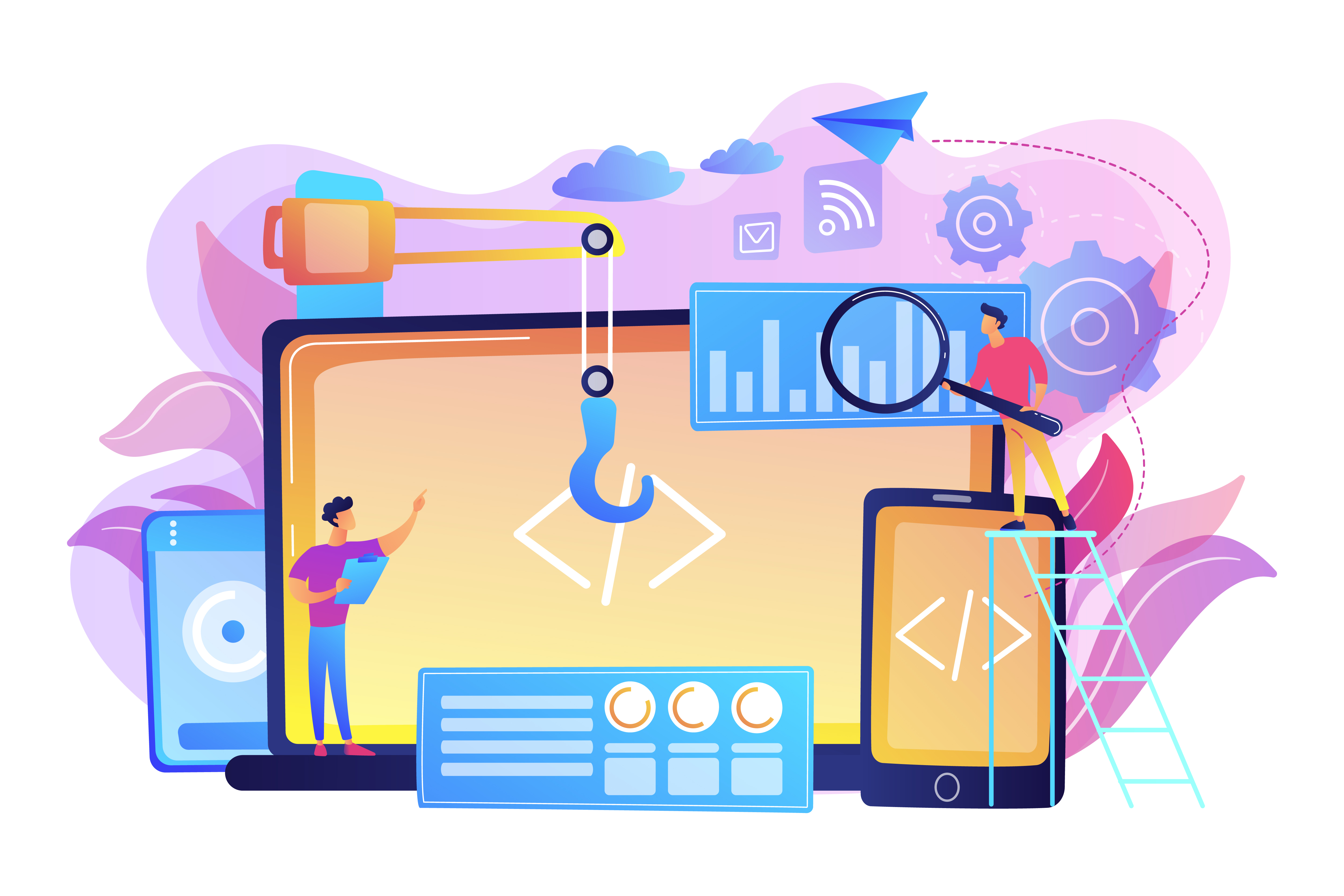 UI/UX Design Creative Illustration
